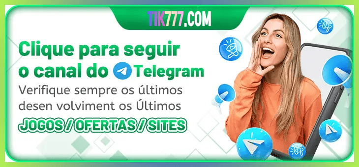 TIK777 bônus — painel de promoções no aplicativo